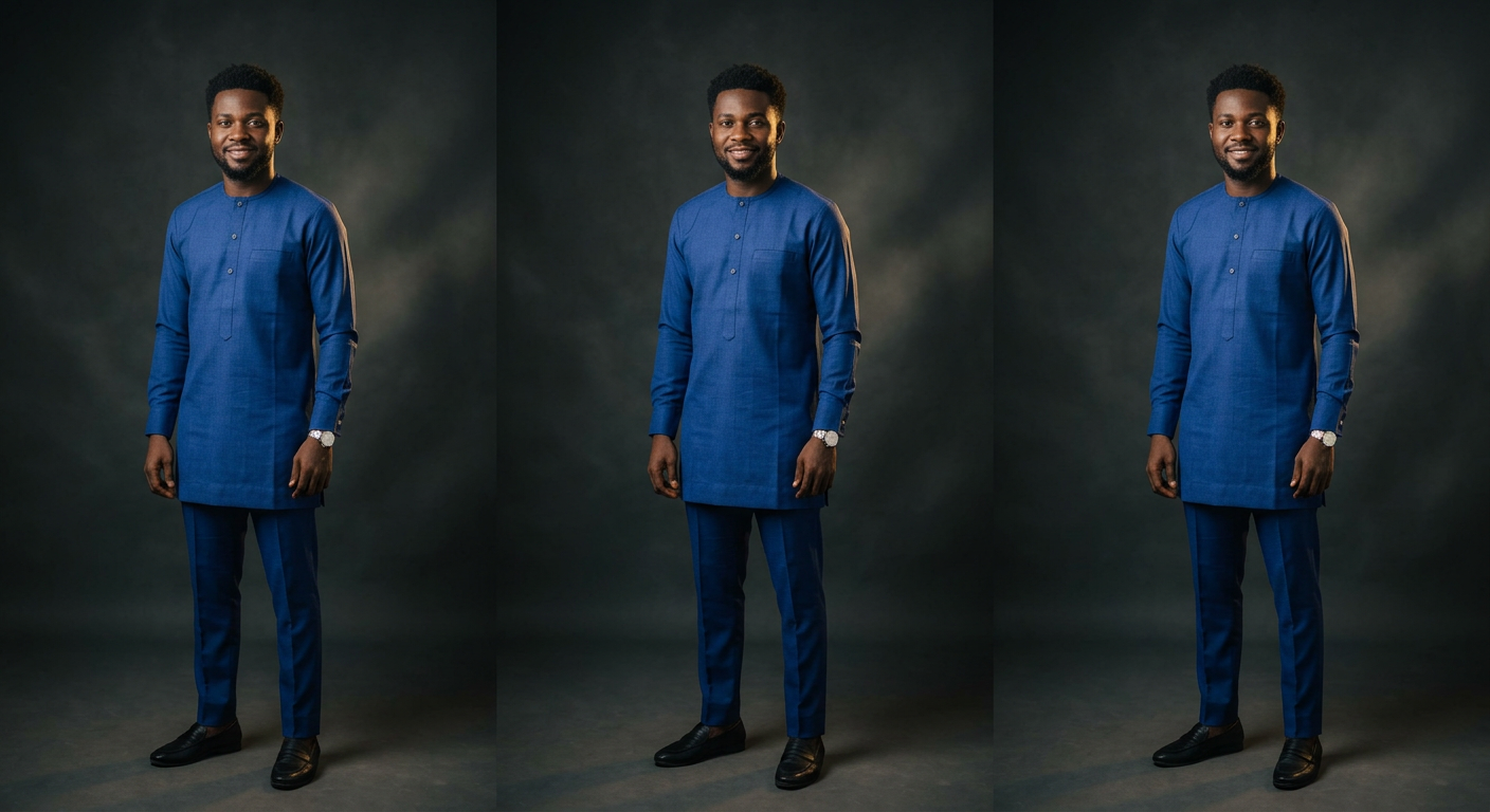 Royal blue Senator outfit